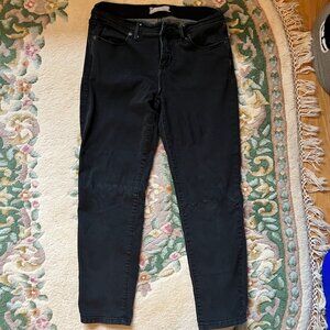 Free People Button fly Women's Black Skinny Jeans Size 29 Mid-rise